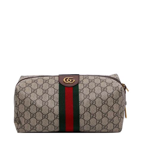 gucci toiletry bag men's black|gucci ophidia toiletry case.